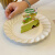 及颂法式复古花边陶瓷蛋糕盘ins简约甜品糕点盘西餐牛排盘水果沙拉盘 奶油风甜品盘 1个 8.5英寸