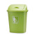 定制摇盖垃圾桶大容量30L40L60L户外物业带盖厨房商用特大号教室 加厚30L绿色有盖