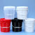 水桶盖子单卖塑料桶机油涂料油墨油漆桶盖胶桶圆形盖25/20L升公斤 升级款-20L平盖蓝色