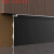 嵌入工装隐形铝合金踢脚线金属简约暗装极窄墙脚线 4厘米幻影黑(表面款) 1米价格