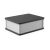 铝合金外壳防水仪器接线盒铝盒光纤分线盒铝型材盒子定制130-100 A款13010045皓月银