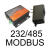 串口服务器以太网转串口RS232/RS485网口Modbus以太网络通讯模块 232/485带标签 送电源