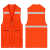 反光马甲定制护林员装修公司工地广告森林防火反光工装马甲印logo 红色 2XL