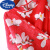 迪士尼（Disney）夏装女童沙滩裙波西米亚儿童连衣裙海边度假背心裙母女亲子装居家 蓝底蕉叶 110cm