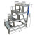 邦道尔工业加厚踏步梯铝合金踏步台移动登高梯子焊接平台梯梯凳绝缘防滑工作平台 4步高1000mm