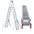 6米7米8米9米伸缩梯子加厚铝合金人字梯双面升降伸缩梯工程梯ONEVAN 加厚2米伸4米(厚2.2MM)