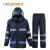 CMCBRIGHT 006009分体式雨衣  高亮反光条防水涂层连帽 经典反光雨衣裤套装  藏青