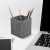 HANASS 亚麻创意笔筒 多功能办公桌面收纳 北欧风简约时尚分隔储物盒 B05-01