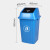户外大号垃圾桶环卫带盖厨房酒店塑料教室学校卫生间长方形摇 F2正方形桶100L(蓝色)带盖