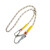高空作业安全绳涤纶登山安全带延长连接绳空调安装保险绳1 2  5米 绳16毫米15米长度一套