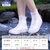 厚创 加厚男女雨鞋套 防水防滑耐磨外穿TPE注塑雨鞋套 白色 M（34-36）运动鞋建议拍大一码 