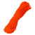 稳斯坦 W7687 (100米)彩色装饰绳 束口打包捆绑绳实心编织尼龙绳束口绳 红色10mm