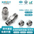 XINQY 芯启源0-26.5G同轴转接头 SMA射频微波同轴转接器 精密型不锈钢高频公母互转适配器 SMA-KKGM