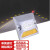 铸铝道钉反光道钉凸起路标道路安全夜间反光标识轮廓标双黄全铝 自发光方形道钉10个