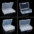 ONEVAN 分格小收纳盒储物盒子配件桌面零件盒迷你样品盒长方形塑料盒透明 EKB-107-1