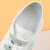 意尔康女鞋运动休闲鞋复古厚底系带轻便板鞋女单鞋夏季透气小白鞋跑步鞋 3461ZX49505Y米/绿A3 36