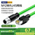 亨通贝尔 M12转RJ45网线 工业相机编码线缆 高柔电缆 4芯D型公头 5米 抗干扰 耐弯折 PVC材质 HTBE-9004-5
