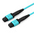良浦 光纤跳线MPO-MPO母头12芯 多模万兆OM3 40/100G模块用MPO光纤线 1米 MPO-MD12-1M	
