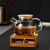 完壮保温底座竹制温茶器恒温器蜡烛加热底座适用于茶壶茶杯保温套装功