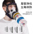 刷漆用防毒口罩面具全面罩消防喷漆应急脸罩全脸防护放毒氧气呼吸器防尘面具 球形全面罩
