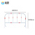 益宙 工地施工市政交通安全隔离栏红白铁马护栏道路公路临时移动围栏 红白铁马1.0*1.5米【28管】