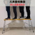 铝合金马凳折叠升降加厚伸缩脚手架多功能装修工程梯ONEVAN 1.2米长27厘米宽铝合金喷塑踏面【70~120高