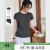 梵希蔓白色圆领纯色短袖t恤女2025夏季新款时尚简约百搭短款上衣 A0683 熔岩灰 M