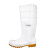 朗莱斯特 工业白色食品雨靴成人 PVC耐磨防水鞋劳保胶鞋高筒雨鞋  白色 38 