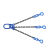 品尔优/PPU 三腿100级链条成套索具（旋转安全钩）UCG3-06  0~45° 载荷2.9t 蓝色 UCG3-06-9.5m 30 
