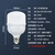 贝工 LED灯泡 E27螺口商用厂房用光源 25W 白光 BG-QP100T/25W
