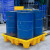 化学品危废弃物防漏托盘防渗漏泄漏塑料栈板 接油桶卡板水桶垫板 670*670*150单桶平台 通用