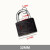 梅花锁 （BLOSSOM LOCK） 单铸锁防水防锈锁防盗仓库铁挂锁挂锁铜芯 单铸32mm【3个钥匙】