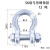 定制       弓形卸扣D形美式卸扣S6倍破断拉力国标起重U型卸议价 12吨 弓型 螺母款(S6)