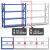 NANBANQIU南半球 轻型仓储货架 长100宽40高200四层副架 白色 承重180kg/层 