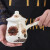 莎庭（SARTILL）搪瓷迷你化黄油斗单把漏嘴含盖奶锅储奶罐奶壶咖啡奶锅 中号咖啡豆
