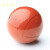 一物一图 天然水晶球摆件收藏级红竹石球摆件共生愚人金石英质玉球摆件 hzs397直径40毫米
