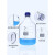 定制肖特瓶螺口蓝盖瓶透明透明丝口蓝盖试剂瓶25 50 100 250 25ml GL25盖