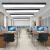 博雷奇led长条灯日光灯全套办公室吊灯长方形吸顶灯书房会议照明灯具 led120x20x5cm黑色45瓦