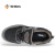 希玛D16001-1防砸耐油安全鞋进口头层软压花牛皮劳保鞋新型透气工作鞋 黑色 43 