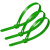 科密 尼龙扎带 活扣多功能理线带绑带 专业自锁式标签束线带 100条/包【绿色 7.5x350mm】