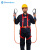 SHANDUAO 安全带  高空作业 双大钩  五点式 全身式 电工保险带 安全绳  双大钩1.8米