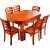 聚远 JUYUAN  餐桌实木可伸缩橡胶木组合饭桌10人桌 企业订制