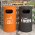 工业风复古垃圾桶营地创意健身房烟灰个性油桶可乐罐户外商用大号 颜色定制