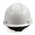 梅思安 10146458标准型PE安全帽一指键针织吸汗带D型下颌带  1顶 白色 均码