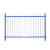 佑工信 锌钢围墙护栏学校社区防护围栏 1.5米高两横杆*3米长(送立柱) 单位：套