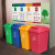 科力邦（Kelibang） 分类垃圾桶 大号加厚30L户外垃圾桶带盖商用学校塑料环卫垃圾桶翻盖 KB1039 绿色
