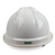 梅思安 10146611豪华PE白色安全帽一指键帽衬针织布吸汗带D型下颌带 1顶 白色 均码
