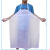 京京 白色防水 防油 耐酸碱 PVC 围裙食品厂围裙工业围裙 加厚食品围裙 透明款25丝