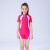 YobelYOBEL新款儿童泳衣女童速干中大童游泳温泉学生防晒泳装 玫红单件泳衣 3XL(带胸垫)