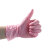 尚和手套（SHOWA）一次性丁腈手套无粉防滑麻指加厚防水耐油实验检查 粉色885/S/100只